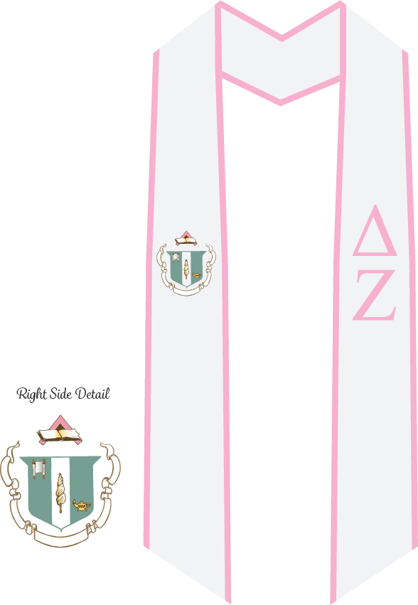 Delta Zeta Graduation Stoles