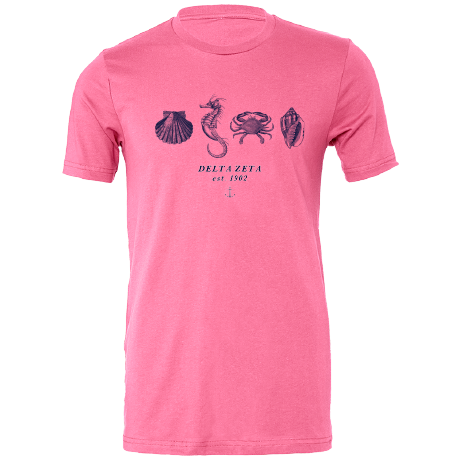 Delta Zeta Nautical Graphic T-Shirts
