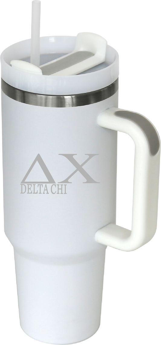 Delta Chi Lettered 40oz Tumblers