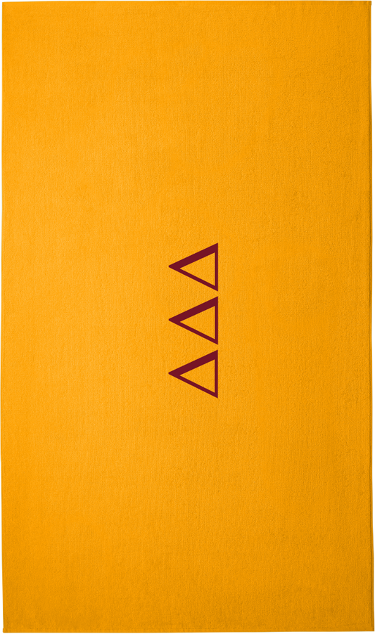 Delta Delta Delta Lettered Beach Towels