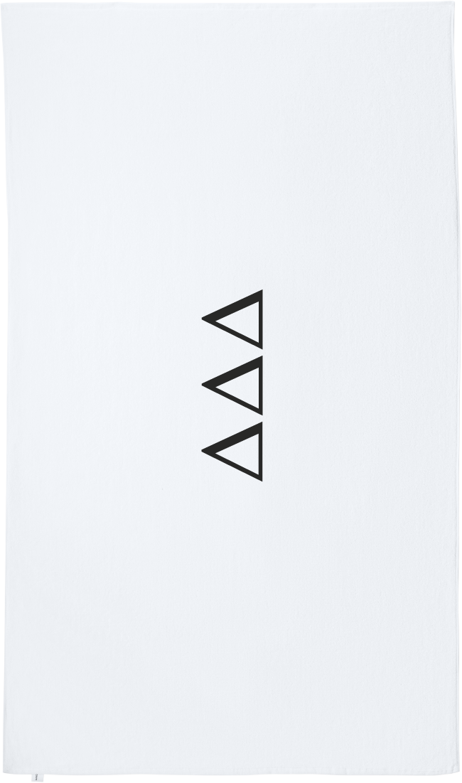 Delta Delta Delta Lettered Beach Towels