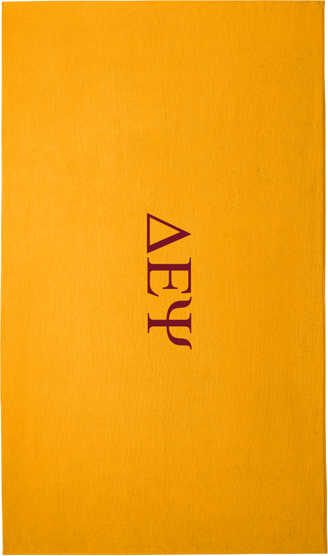Delta Epsilon Psi Lettered Beach Towels