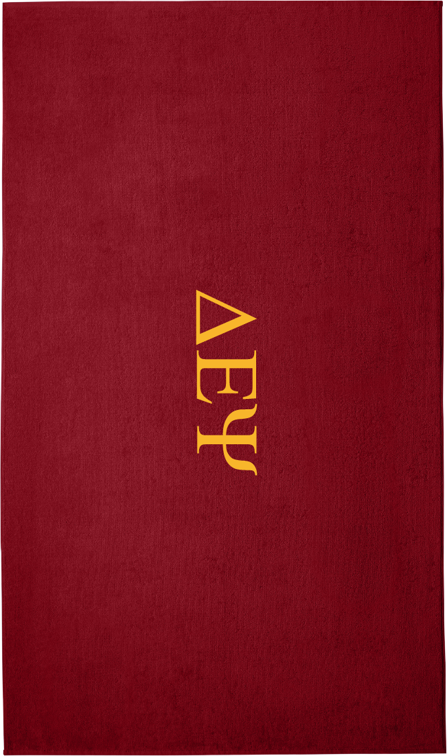 Delta Epsilon Psi Lettered Beach Towels