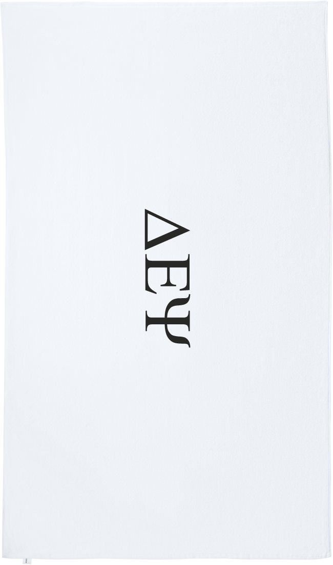 Delta Epsilon Psi Lettered Beach Towels