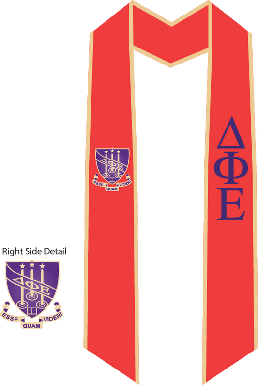 Delta Phi Epsilon Graduation Stoles