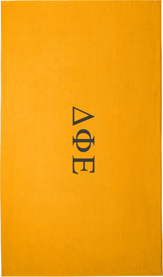 Delta Phi Epsilon Lettered Beach Towels