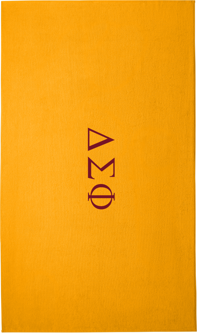 Delta Sigma Phi Lettered Beach Towels
