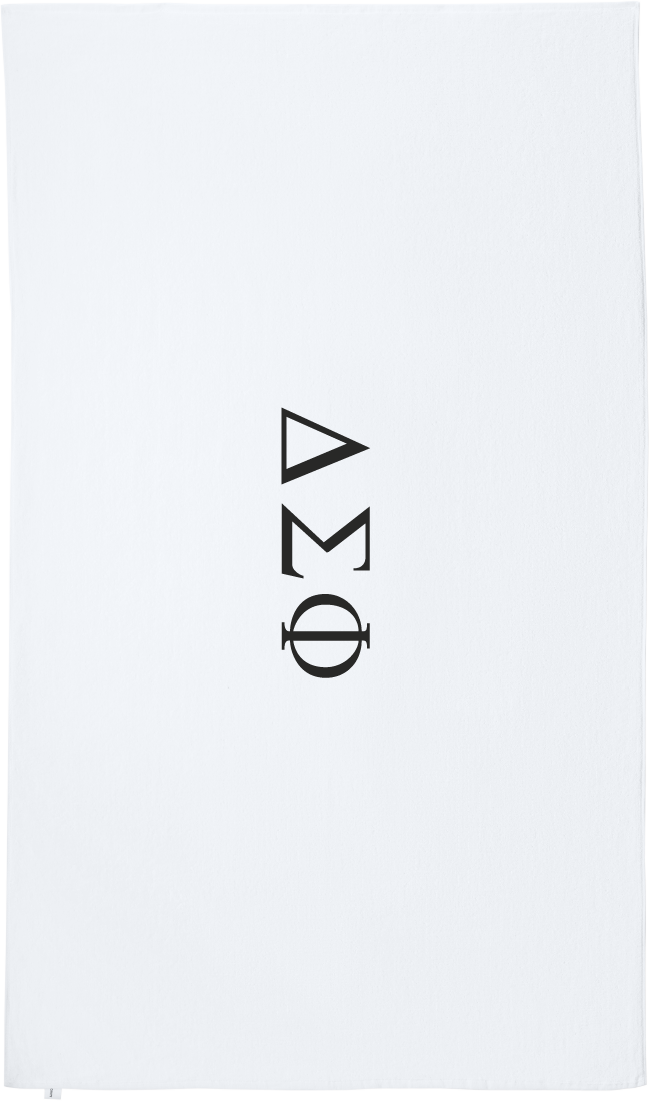 Delta Sigma Phi Lettered Beach Towels