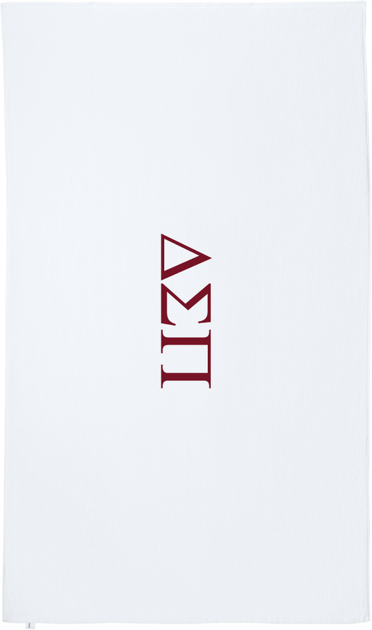 Delta Sigma Pi Lettered Beach Towels