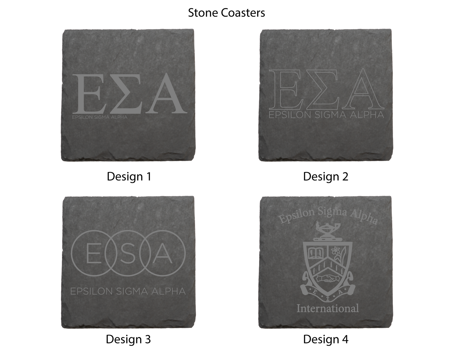 Epsilon Sigma Alpha Stone Coasters - 4-Pack