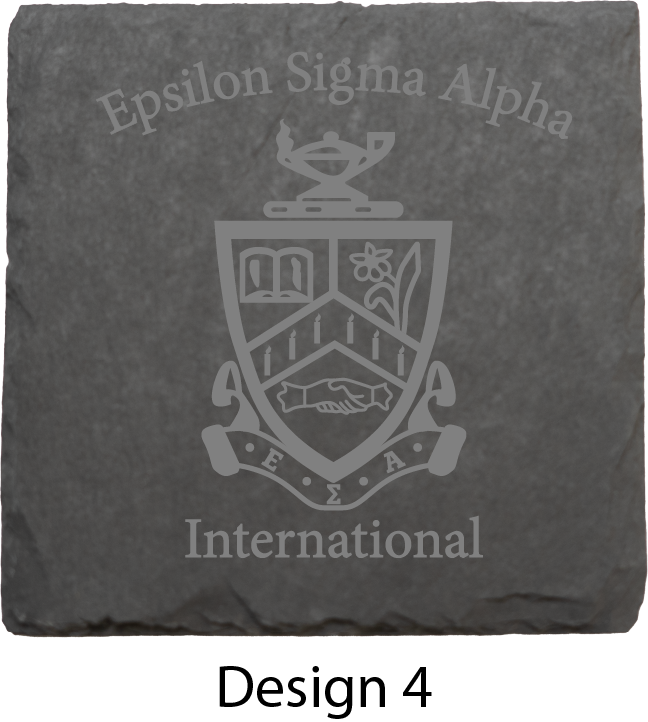 Epsilon Sigma Alpha Stone Coasters - 4-Pack