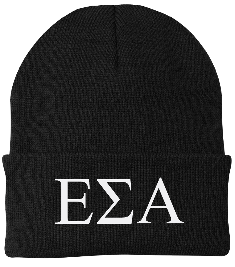 Epsilon Sigma Alpha Lettered Beanies