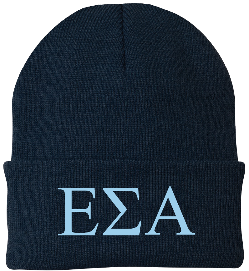 Epsilon Sigma Alpha Lettered Beanies