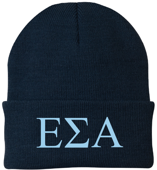 Epsilon Sigma Alpha Lettered Beanies
