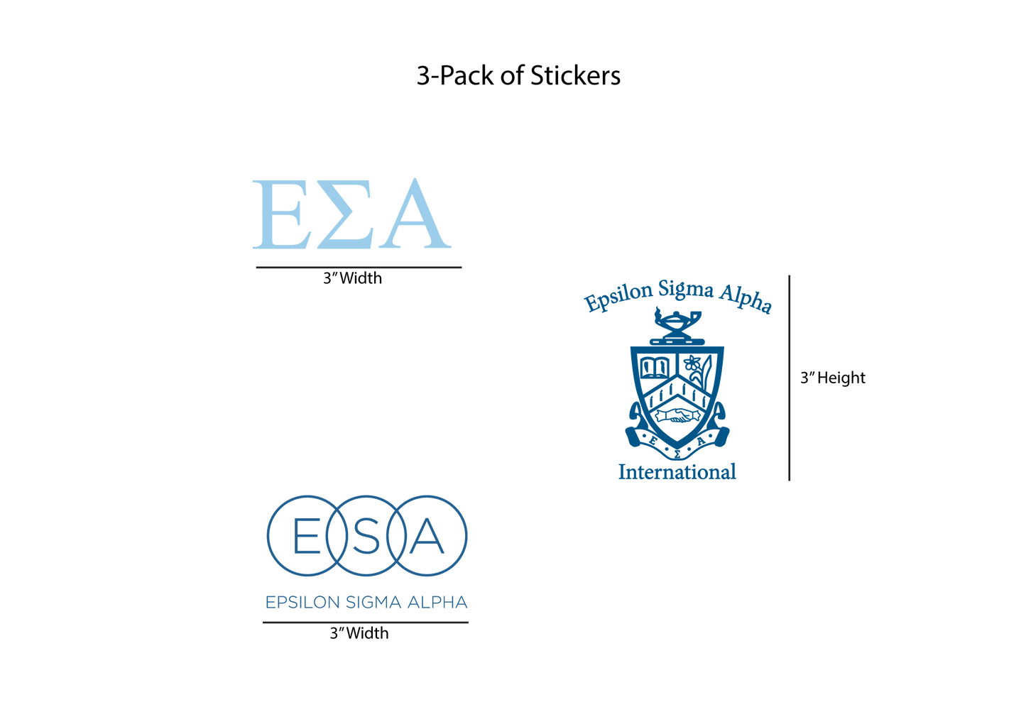 Epsilon Sigma Alpha Stickers