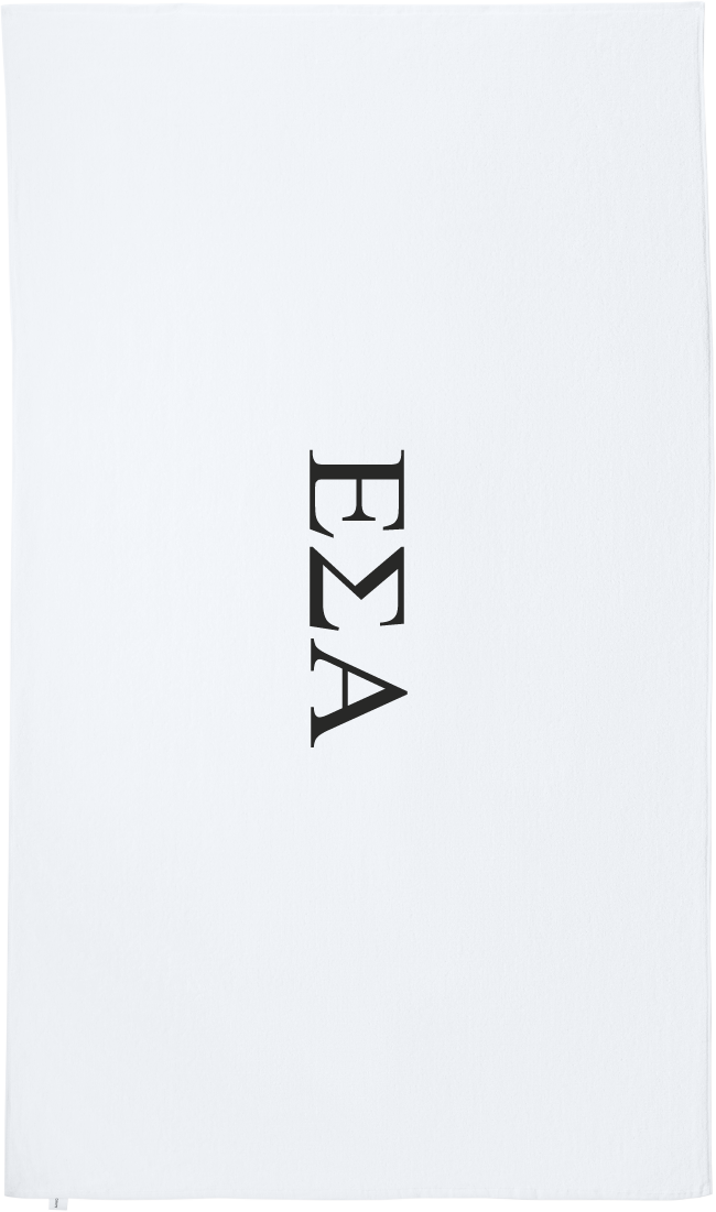 Epsilon Sigma Alpha Lettered Beach Towels