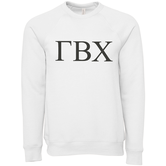 Gamma Beta Chi Embroidered Lettered Crewneck Sweatshirts