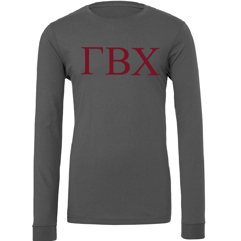 Gamma Beta Chi Lettered Long Sleeve T-Shirts