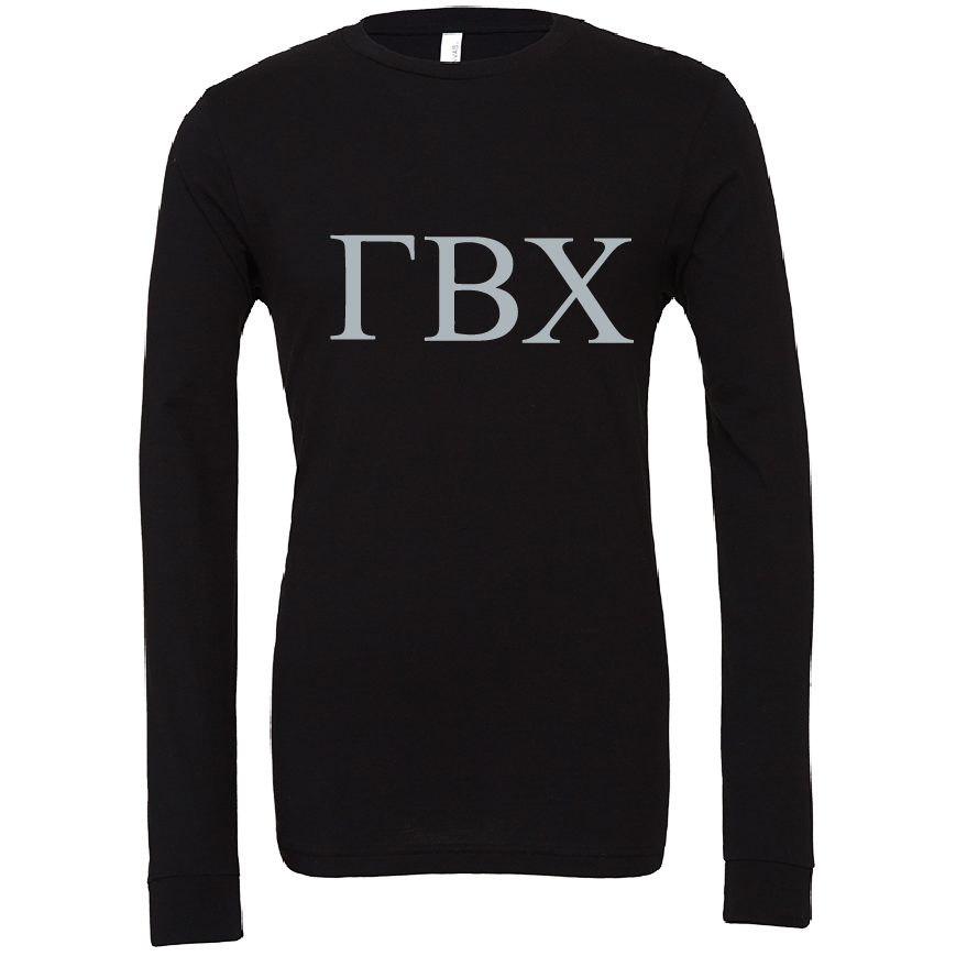 Gamma Beta Chi Lettered Long Sleeve T-Shirts