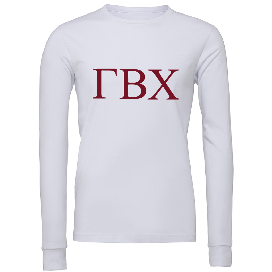 Gamma Beta Chi Lettered Long Sleeve T-Shirts