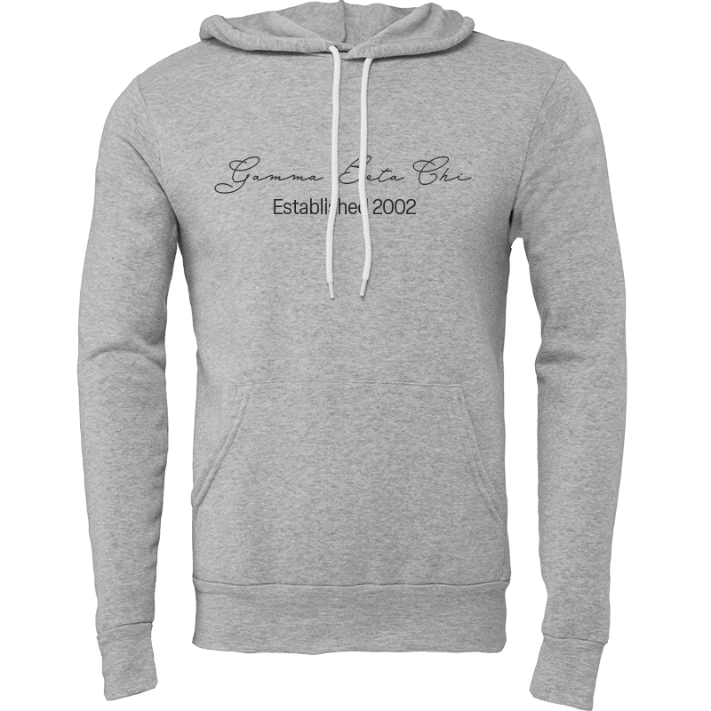 Gamma Beta Chi Embroidered Scripted Name Hooded Sweatshirts