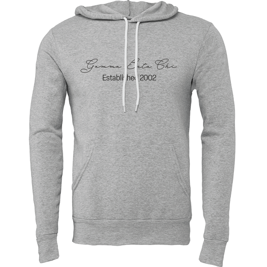 Gamma Beta Chi Embroidered Scripted Name Hooded Sweatshirts