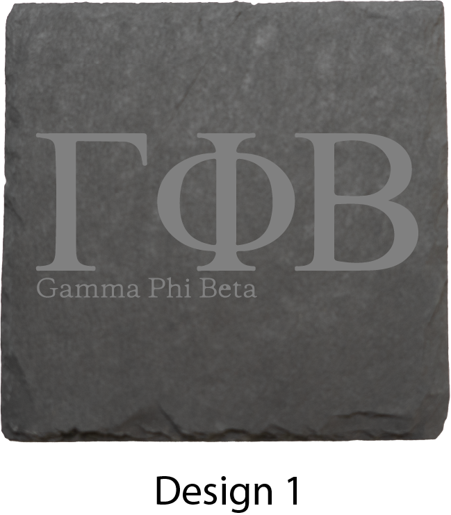 Gamma Phi Beta Stone Coasters - 4-Pack