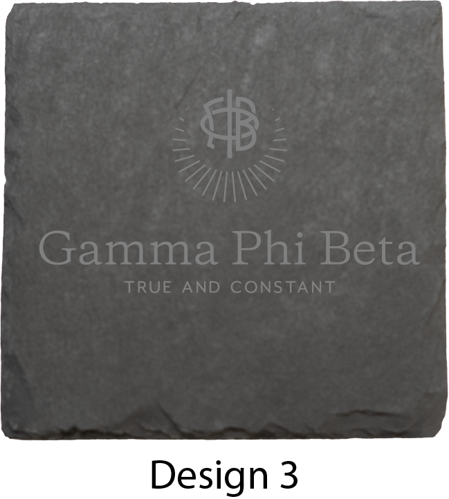 Gamma Phi Beta Stone Coasters - 4-Pack