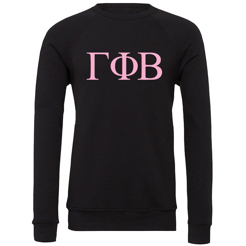 Gamma Phi Beta Lettered Crewneck Sweatshirts