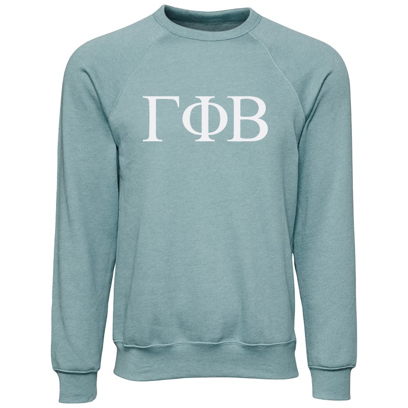 Gamma Phi Beta Lettered Crewneck Sweatshirts