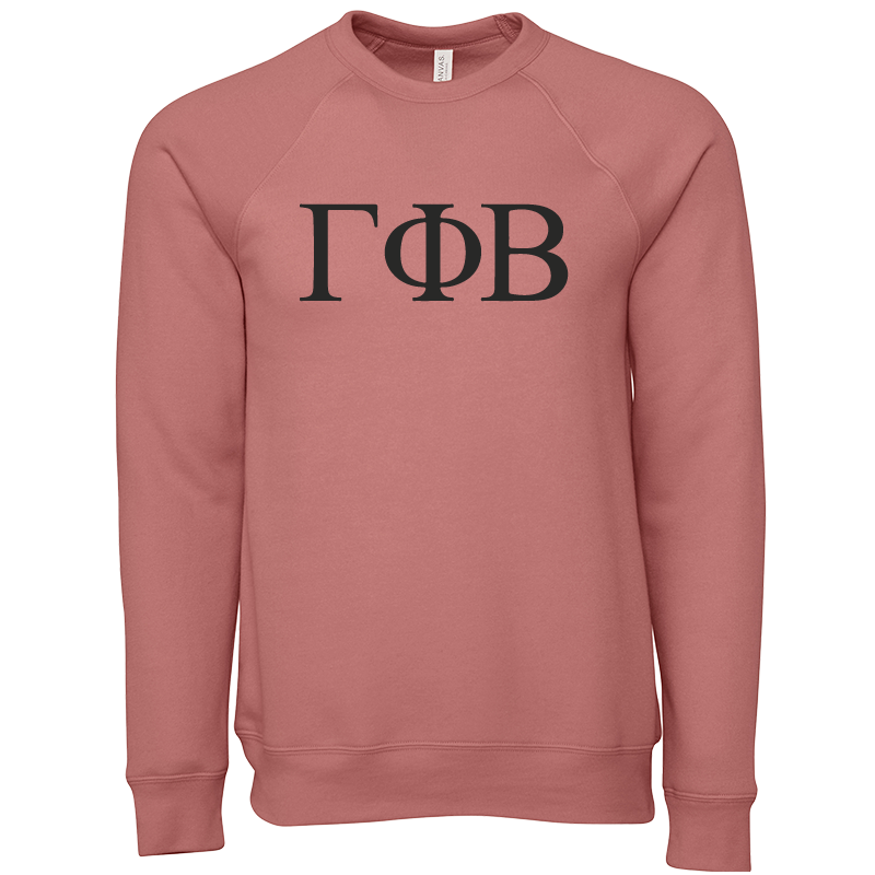 Gamma Phi Beta Lettered Crewneck Sweatshirts