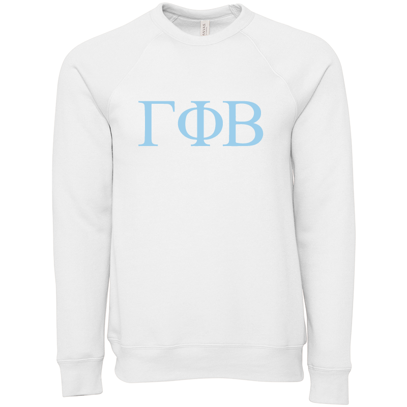 Gamma Phi Beta Lettered Crewneck Sweatshirts