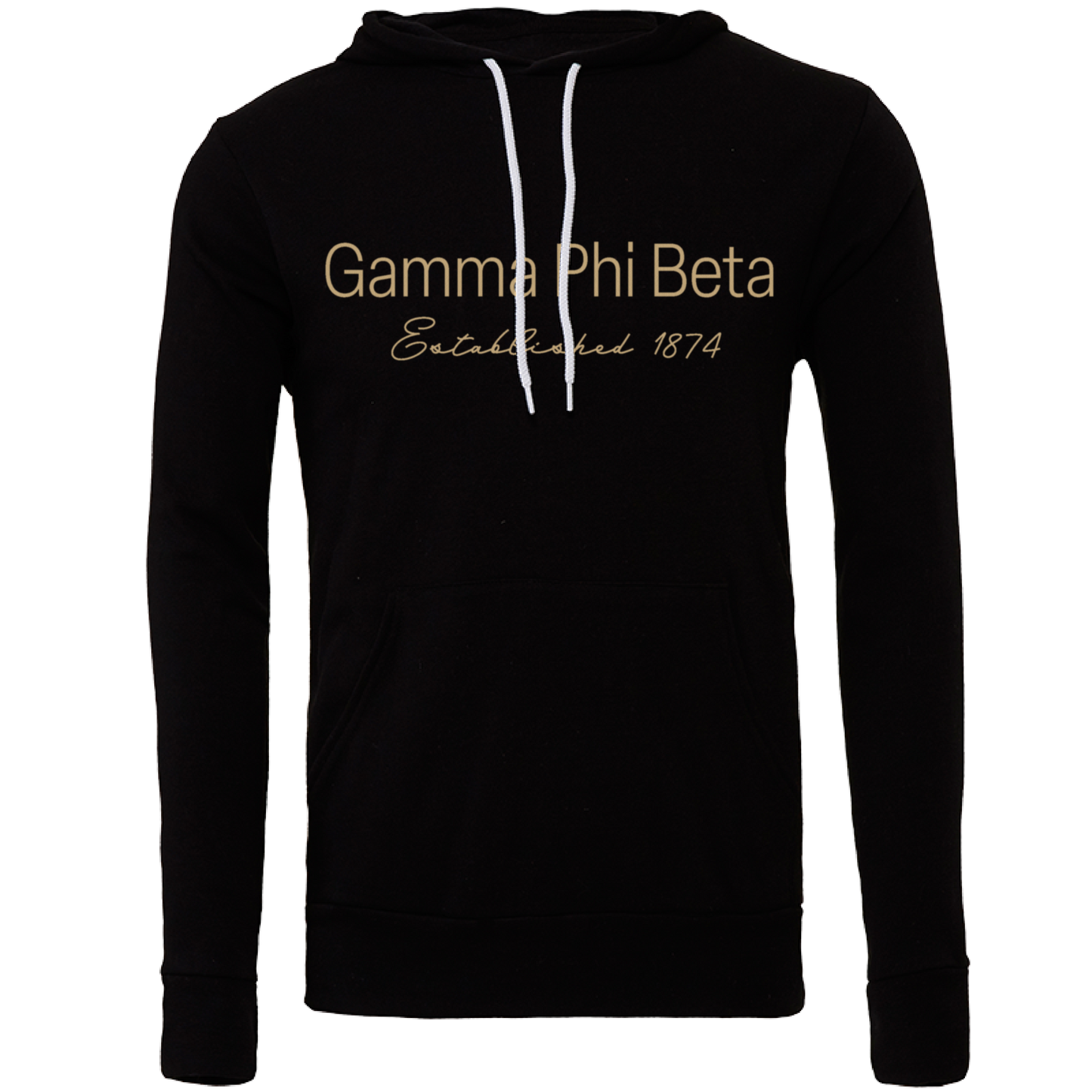Gamma Phi Beta Embroidered Printed Name Hooded Sweatshirts