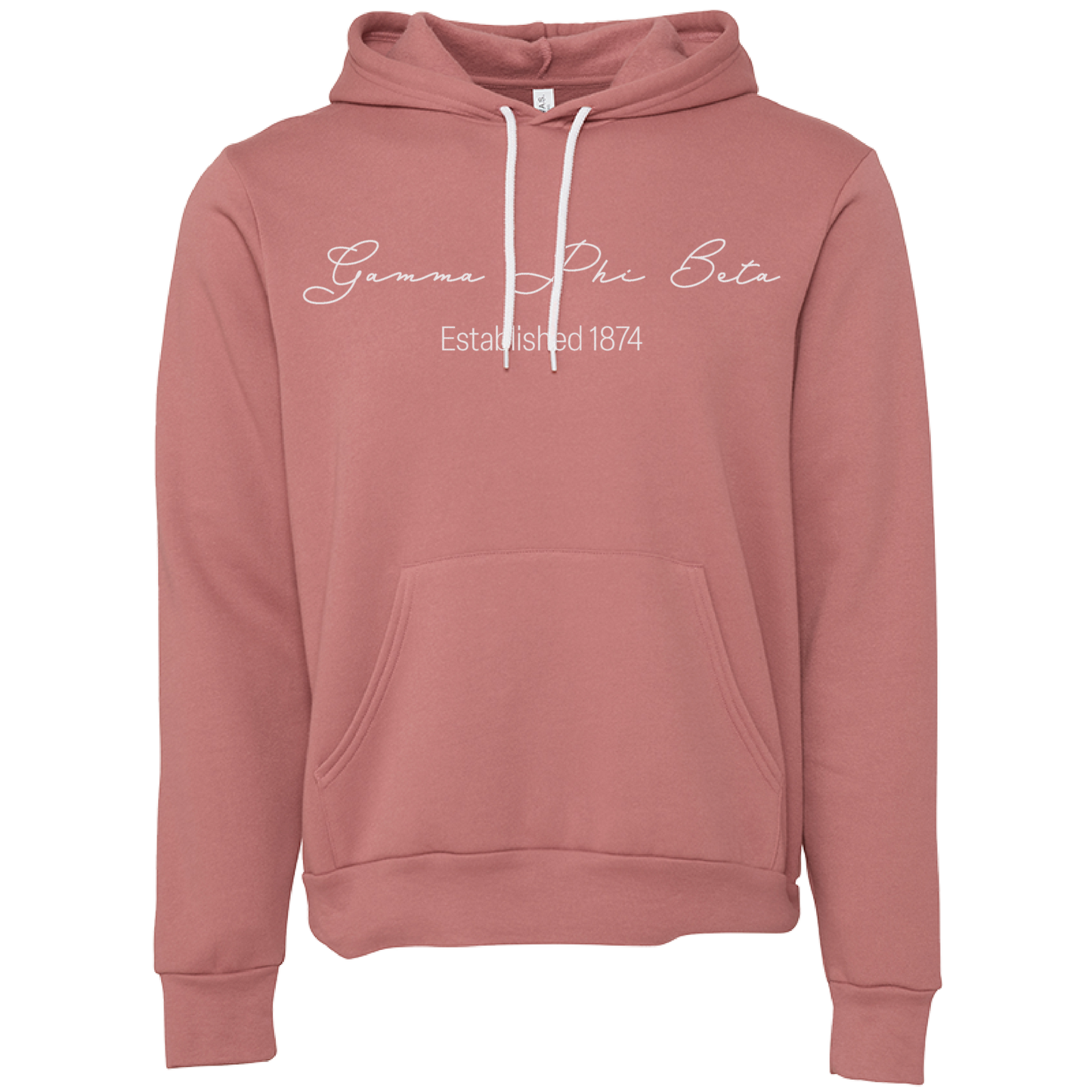 Gamma Phi Beta Embroidered Scripted Name Hooded Sweatshirts