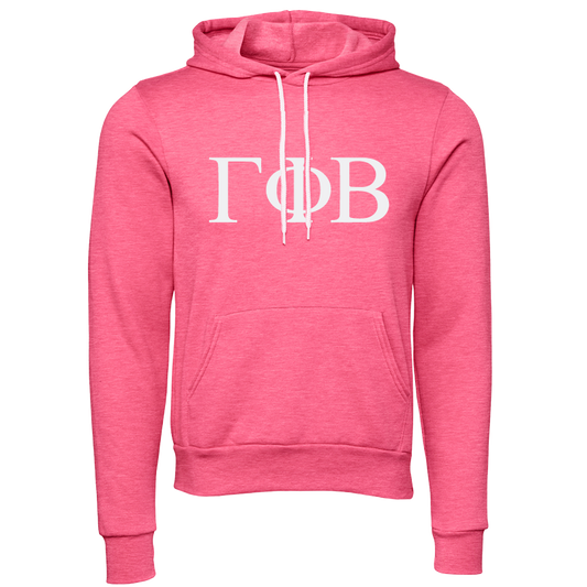 Gamma Phi Beta Embroidered Lettered Hooded Sweatshirts