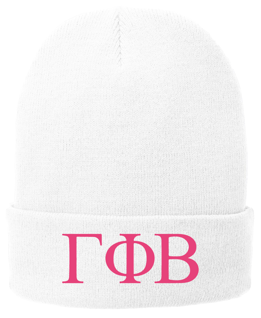 Gamma Phi Beta Lettered Beanies
