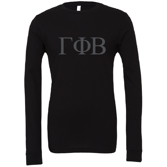 Gamma Phi Beta Lettered Long Sleeve T-Shirts