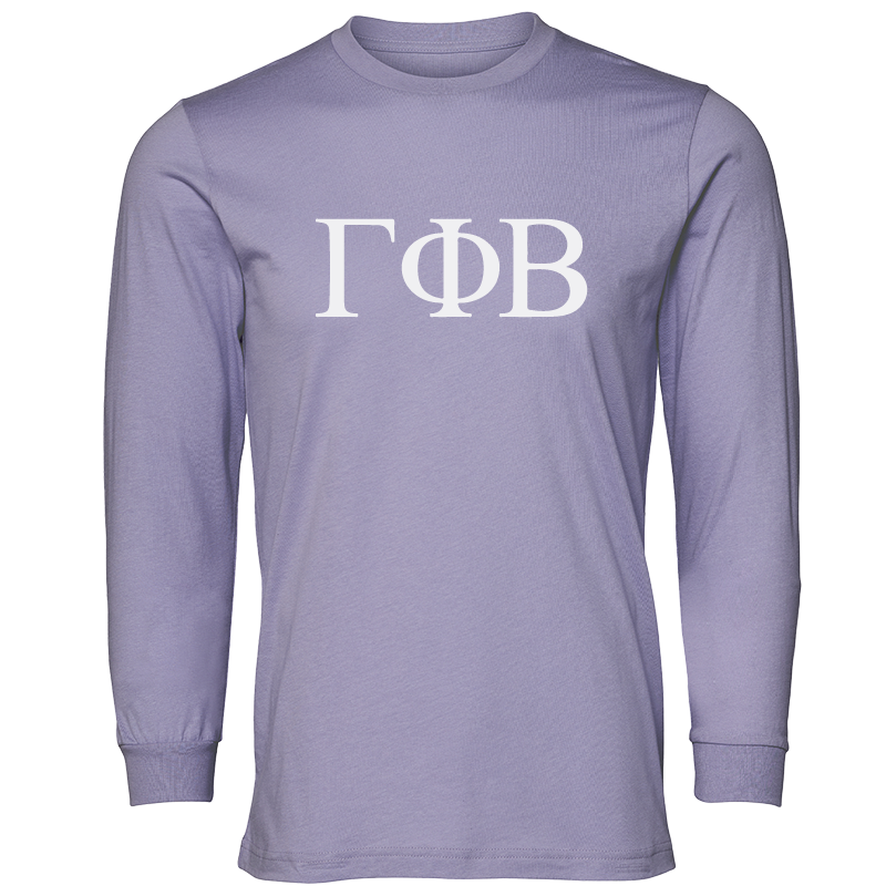 Gamma Phi Beta Lettered Long Sleeve T-Shirts