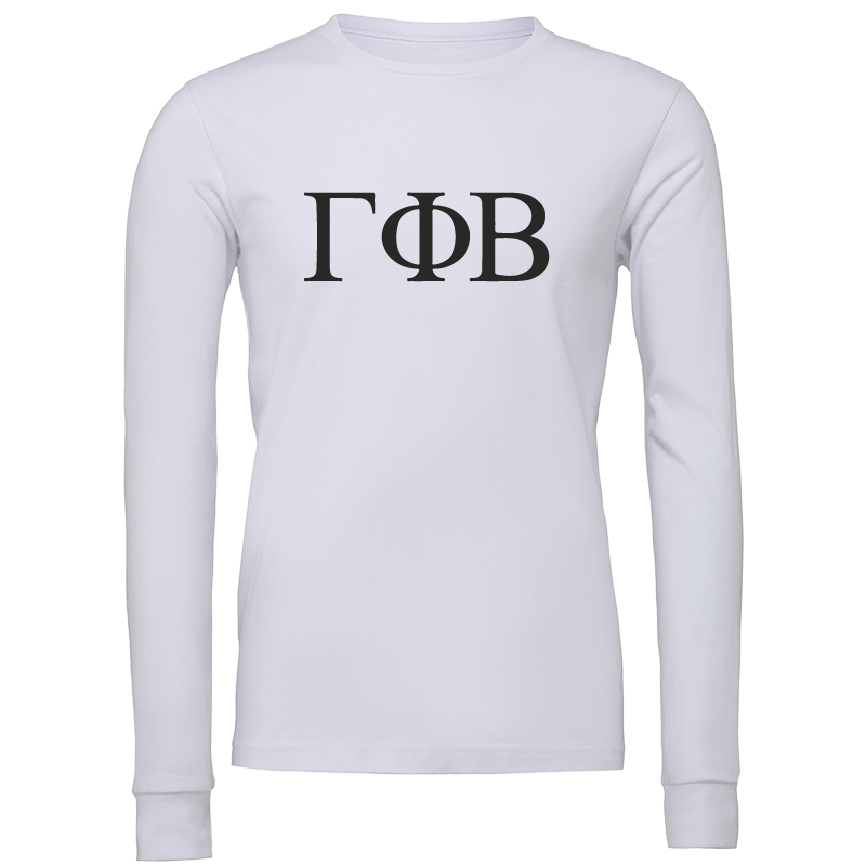 Gamma Phi Beta Lettered Long Sleeve T-Shirts