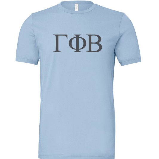 Gamma Phi Beta Lettered Short Sleeve T-Shirts