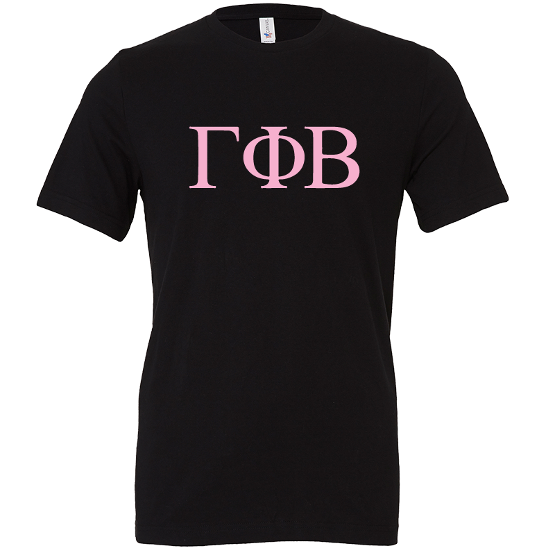 Gamma Phi Beta Lettered Short Sleeve T-Shirts