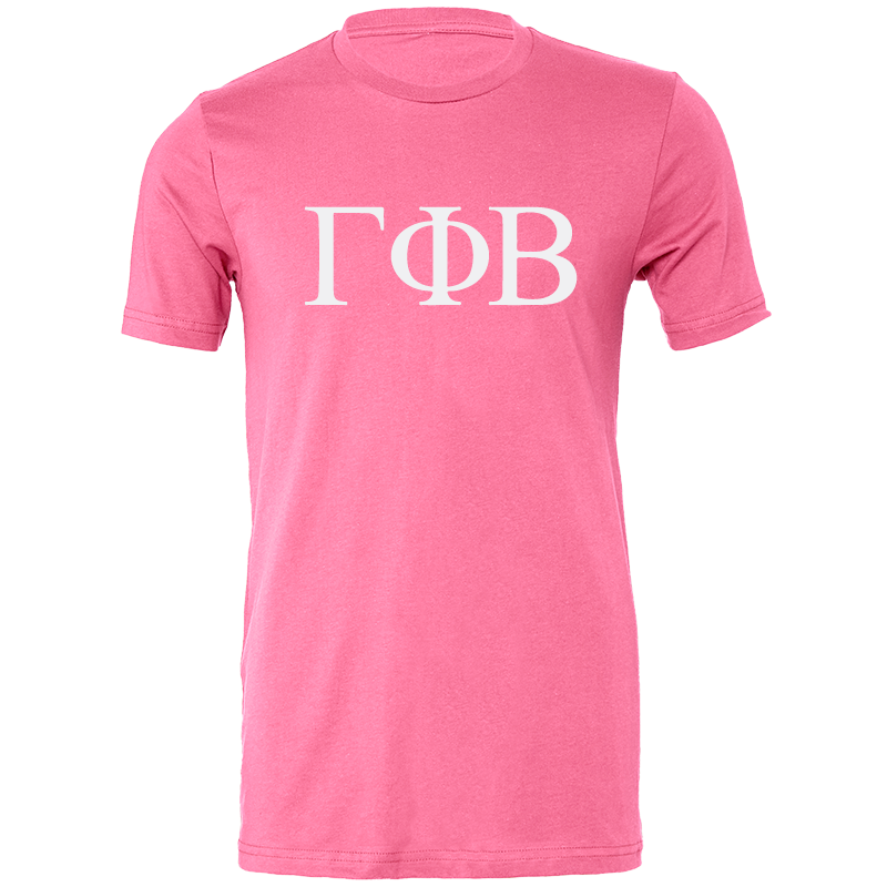 Gamma Phi Beta Lettered Short Sleeve T-Shirts