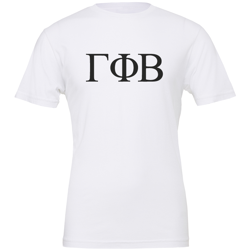 Gamma Phi Beta Lettered Short Sleeve T-Shirts