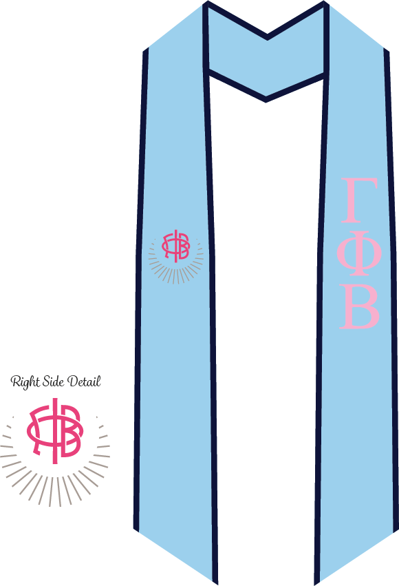 Gamma Phi Beta Graduation Stoles