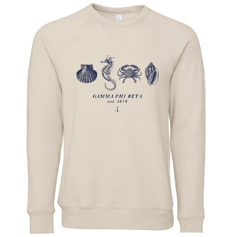 Gamma Phi Beta Nautical Graphic Crewnecks