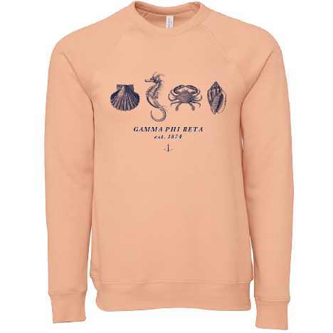Gamma Phi Beta Nautical Graphic Crewnecks