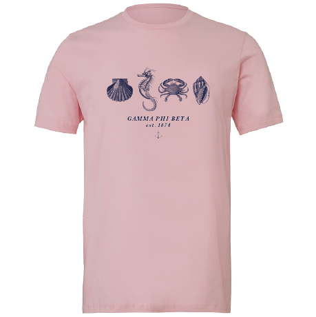 Gamma Phi Beta Nautical Graphic T-Shirts