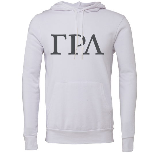 Gamma Rho Lambda Lettered Hooded Sweatshirts