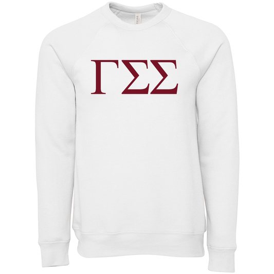 Gamma Sigma Sigma Embroidered Lettered Crewneck Sweatshirts