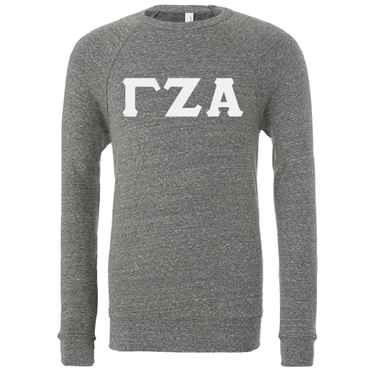 Gamma Zeta Alpha Embroidered Lettered Crewneck Sweatshirts